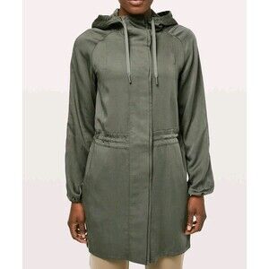 Lululemon City Stroll Women's Jacket Size 6 Green Full Button Snap Cinch Waist